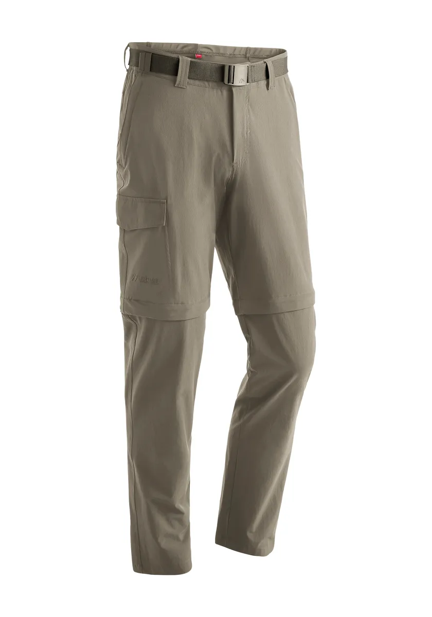

Функциональные брюки Maier Sports "Torid slim zip", мужские походные брюки, уличные брюки на молнии, 4 кармана, облегающий крой, бежевый