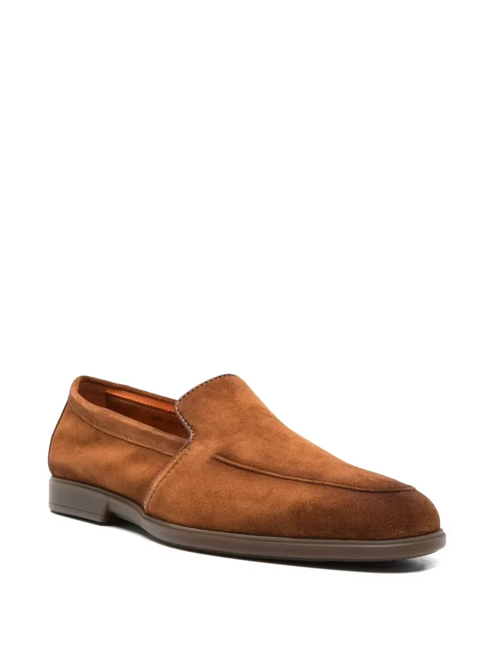 Лоферы без застежки Santoni, коричневый — фото 2