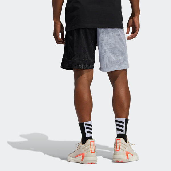 Шорты dame vis short casual basketball colorblock sports shorts black gray Adidas, черный — фото 3