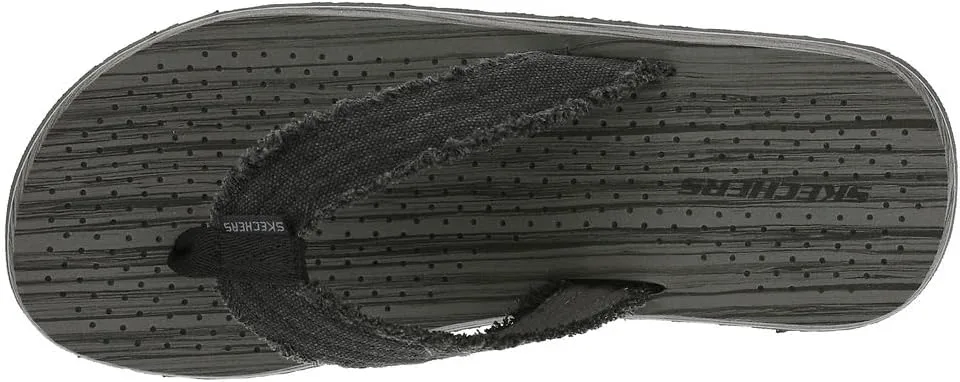 Шлепанцы Skechers mens Tantric, черный — фото 4