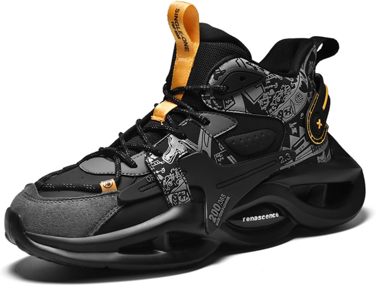 

Модные кожаные мужские кроссовки на шнуровке с массивной подошвой, повседневные, с круглым носком, на платформе, для ходьбы, бега, вождения и занятий спортом в зале Netehadi, черный