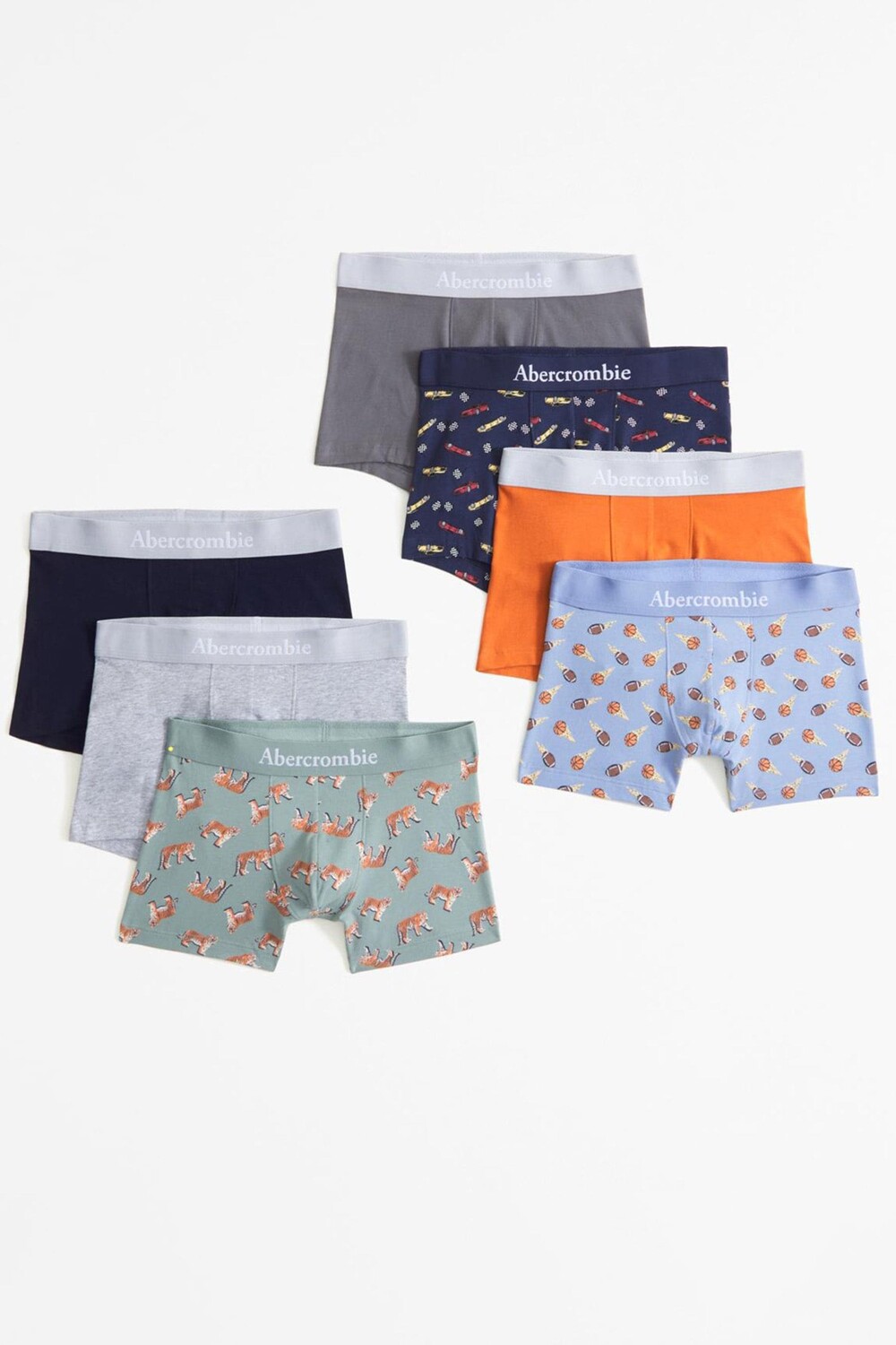 

Боксеры для мальчиков Abercrombie & Fitch 7 шт, мультиколор