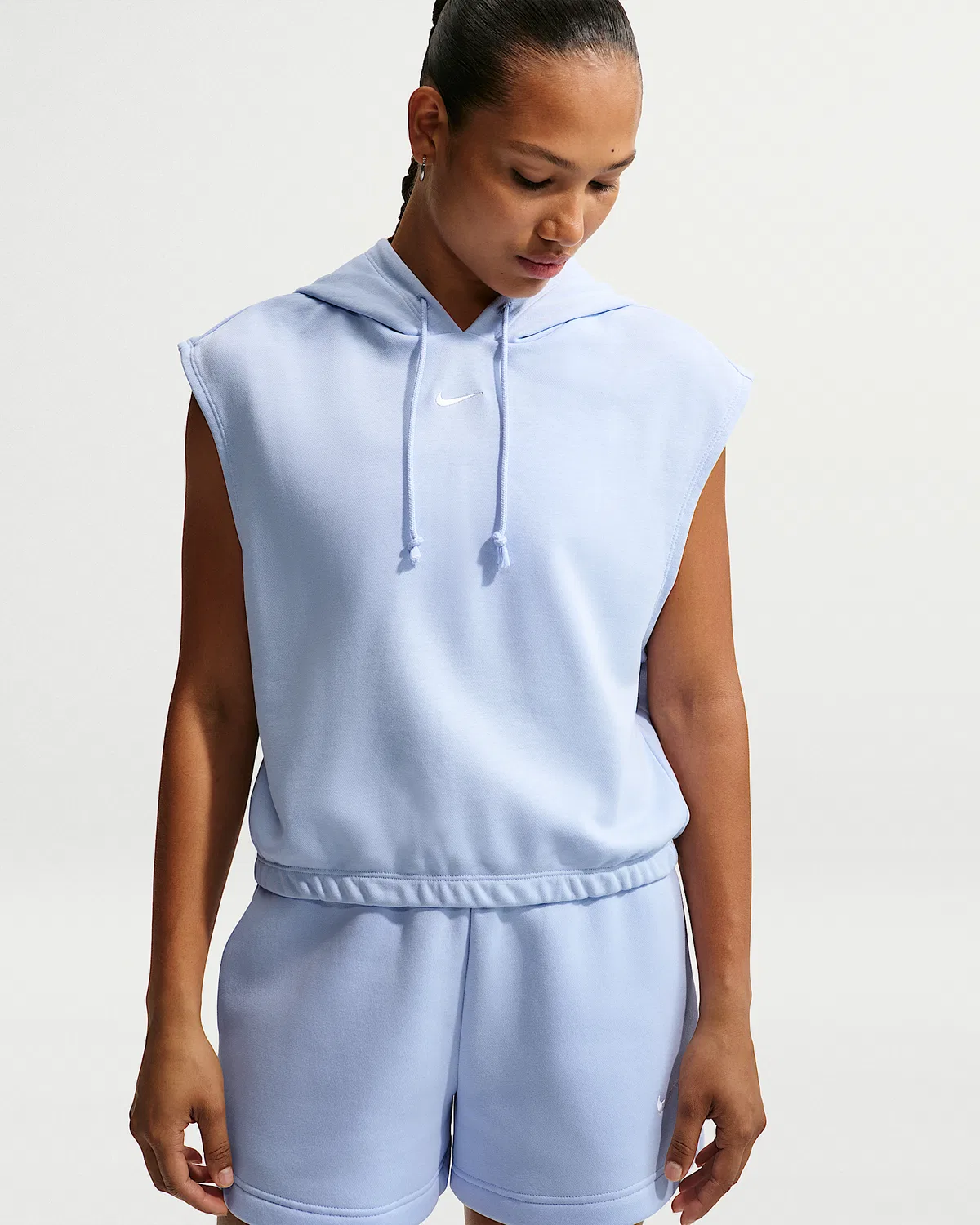 Женский топ без рукавов Nike Sportswear Phoenix Fleece, Hydrogen Blue/Sail