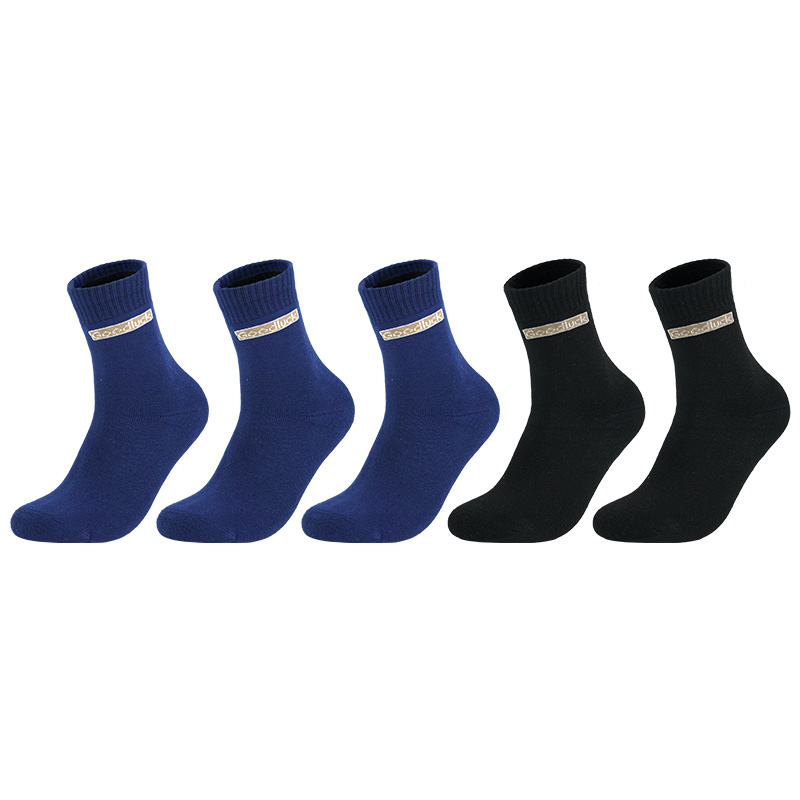 

Носки Crew мужские Combo Set 361°, [thermal fleece-lined, heat-retaining lock temperature]темно-синий 3 pack+черный 2 pack