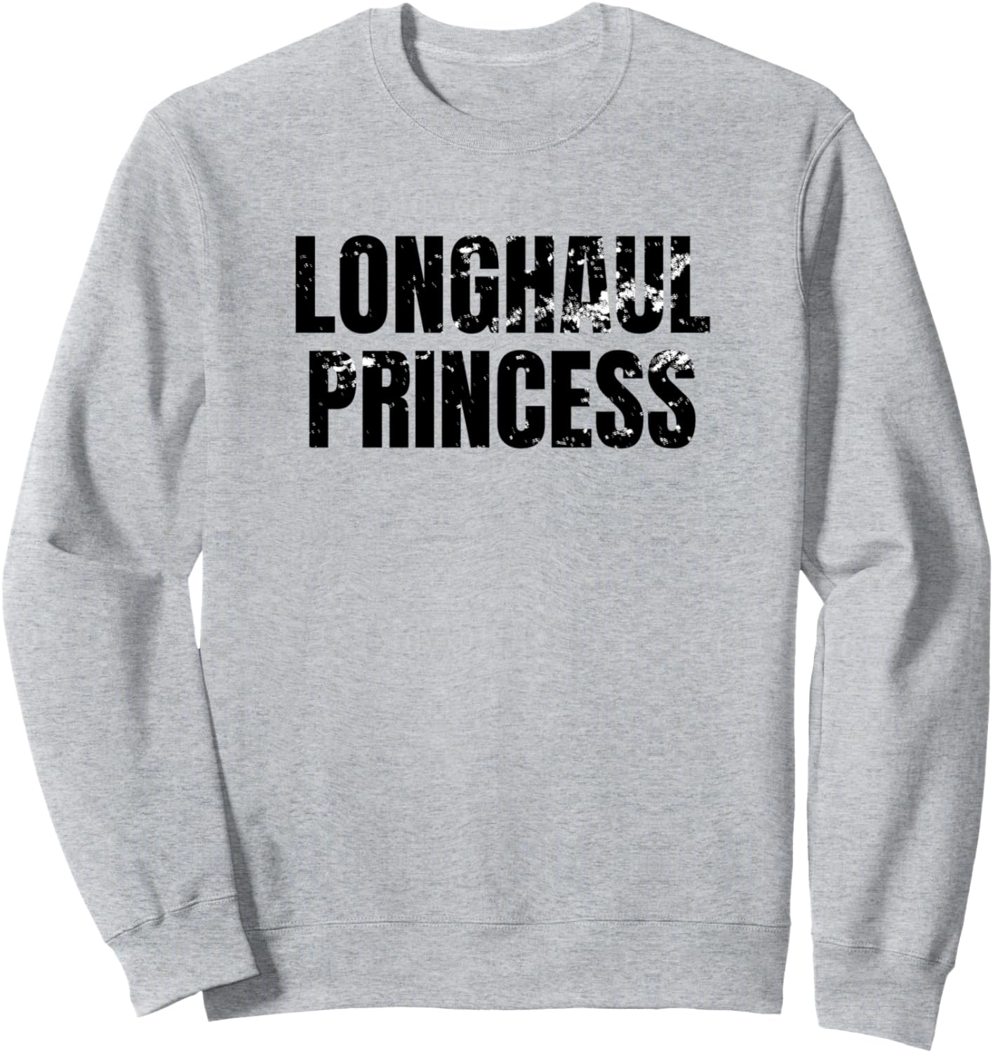 

Прикольная толстовка Longhaul Princess Tracker для водителя грузовика Four1Nine Truckers Official, серый
