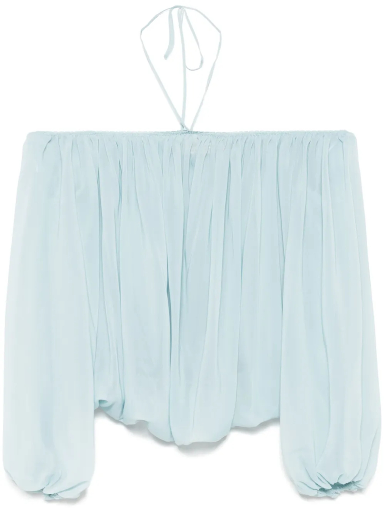 

Креповая блузка Blumarine, синий