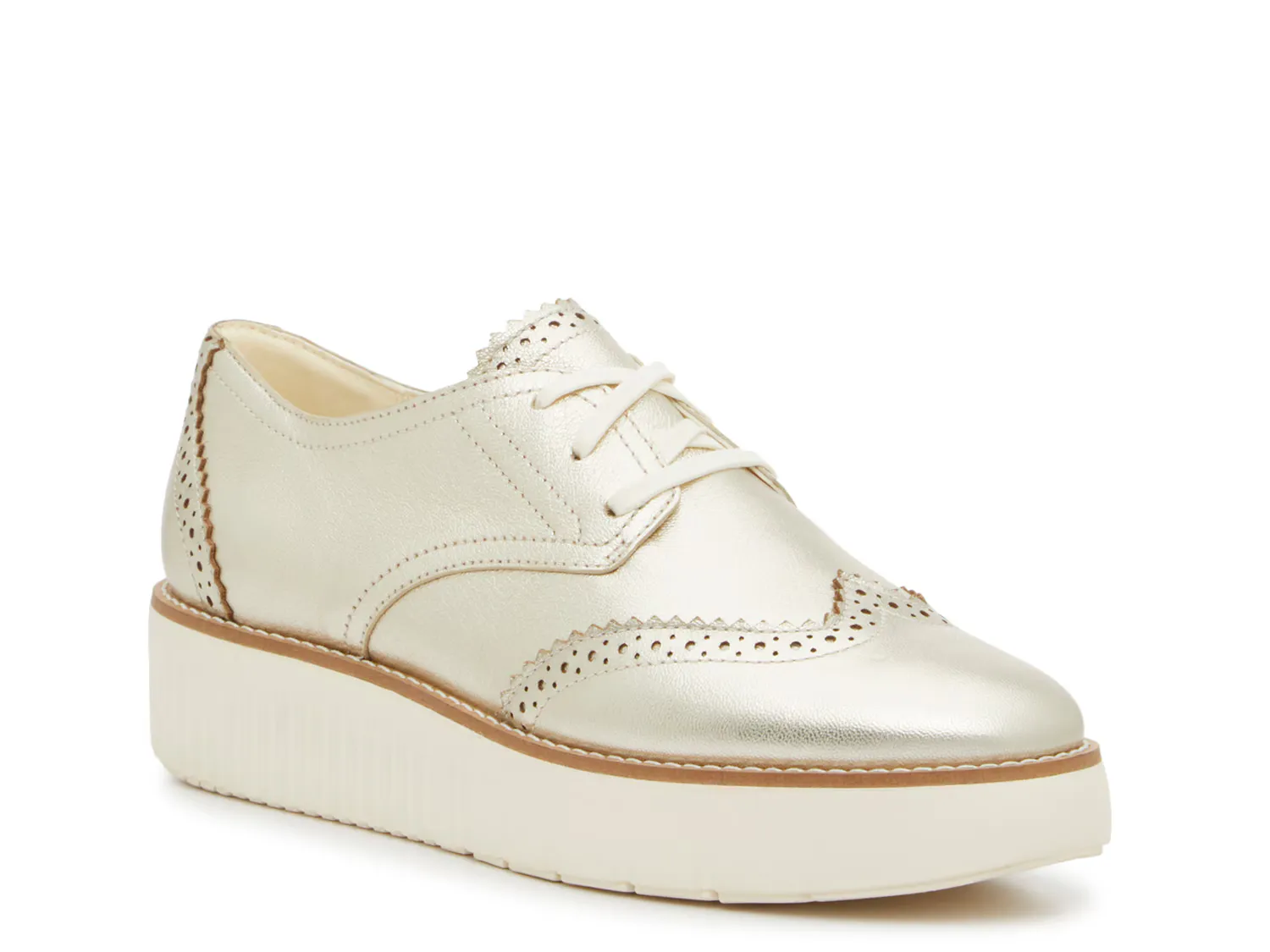 

Оксфорды City Wingtip Oxford Cole Haan, золотой/металлик
