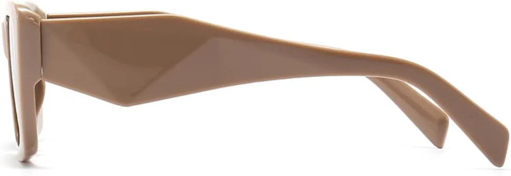 

Солнцезащитные очки с защитой UV400 | Компактная легкая оправа, цветные линзы | Для женщин и мужчин, для занятий спортом на открытом воздухе и вождения LXLHWN, Beige