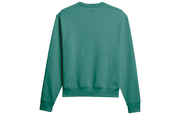 Толстовка adidas originals Pw Basics Crew Sports Couple Style Green, зеленый — фото 2