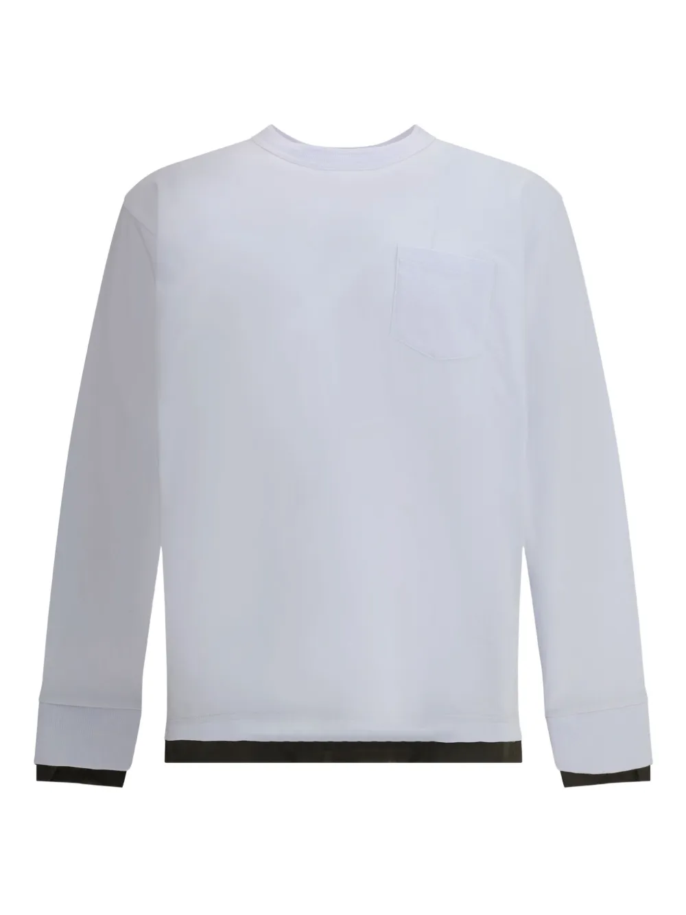 

Футболка с длинным рукавом и карманом SACAI, белый