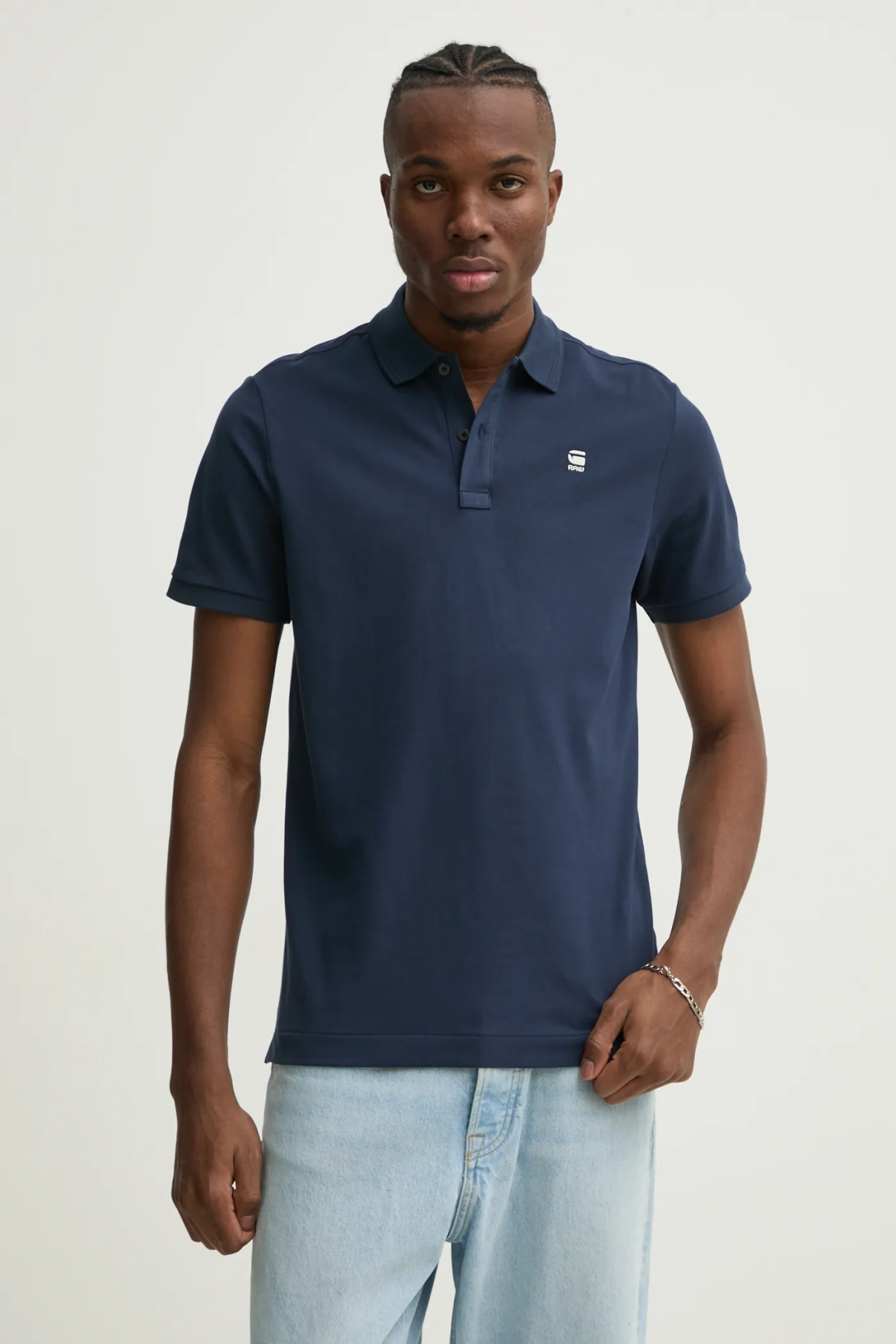 

Поло G-Star Raw, темно-синий