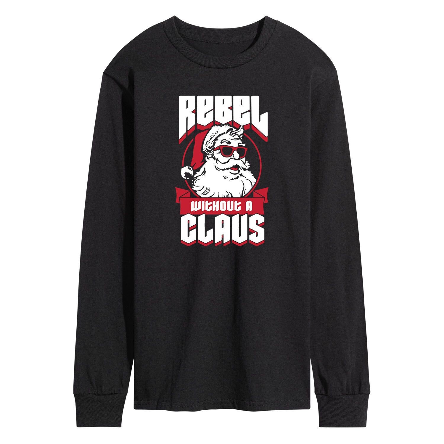 

Мужская футболка Rebel Without A Claus с длинными рукавами Licensed Character