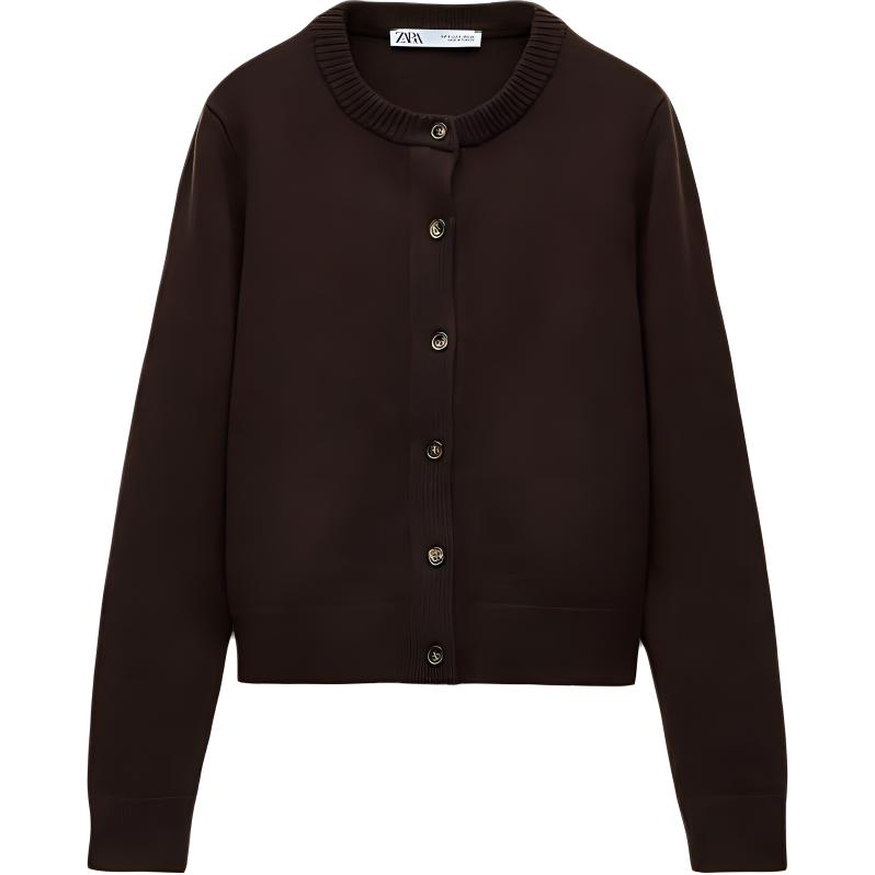 

Кашемировый свитер ZARA, коричневый