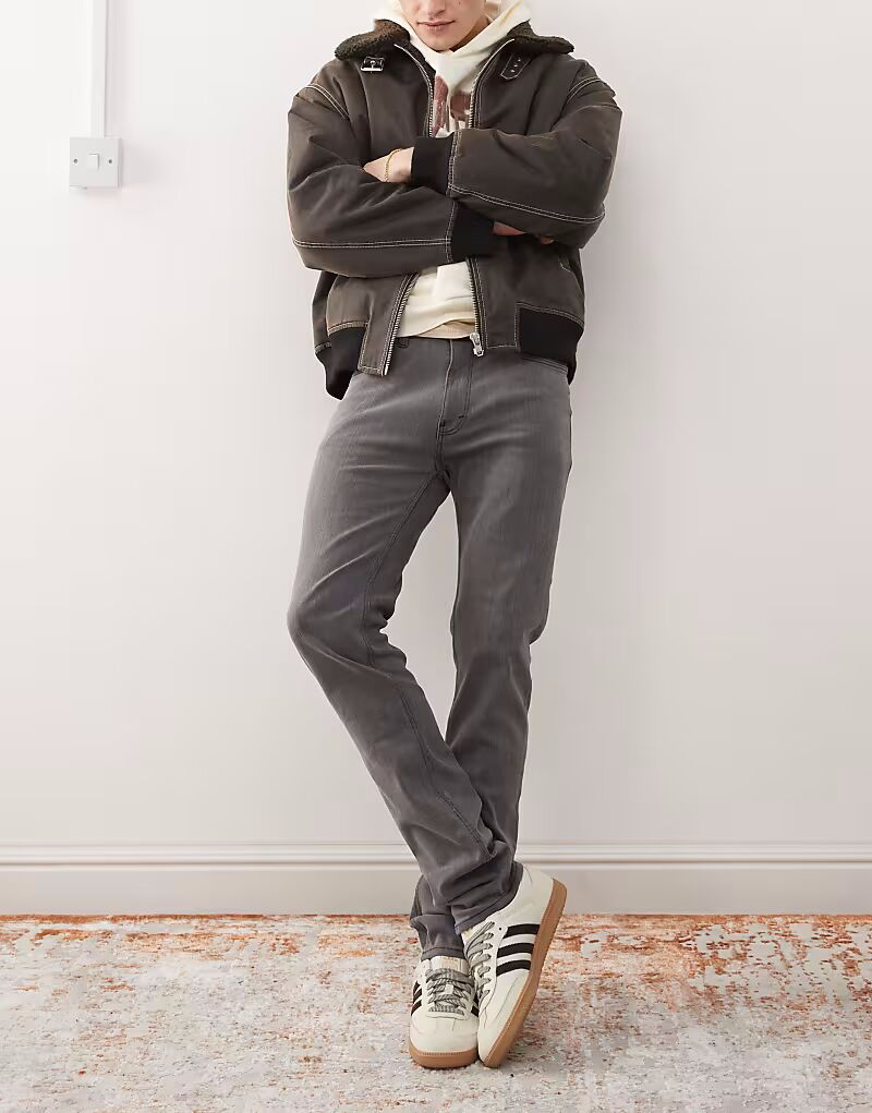 

Cheap Monday Sleeze суперэластичные узкие джинсы серого цвета