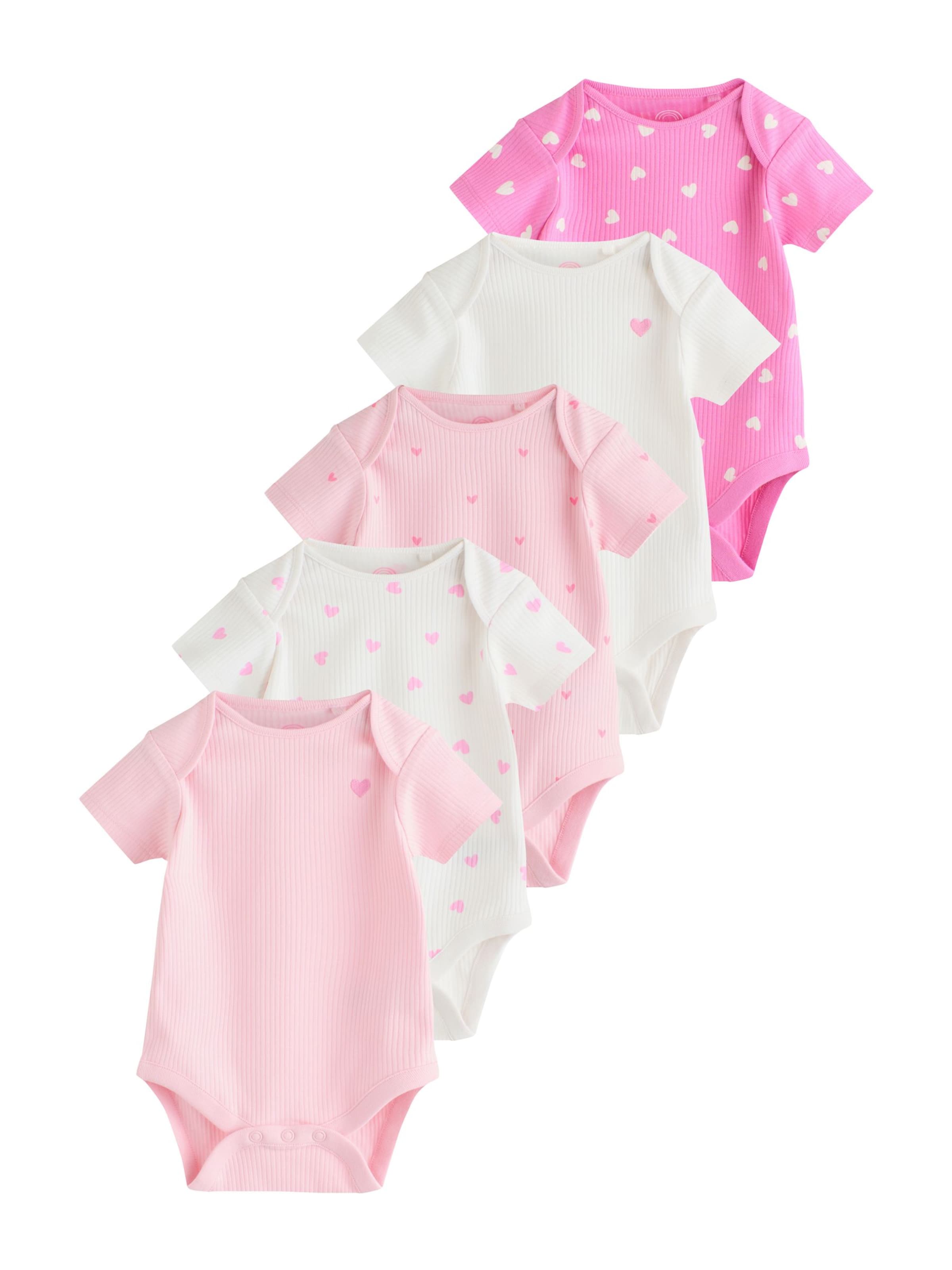 

Next Комбинезон/боди в розовом, фуксии, белом цвете