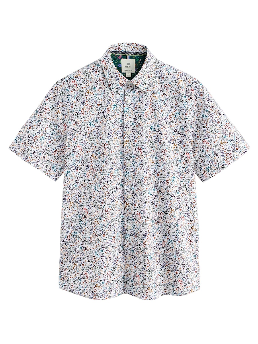 

Рубашка на пуговицах классического кроя Next, белый