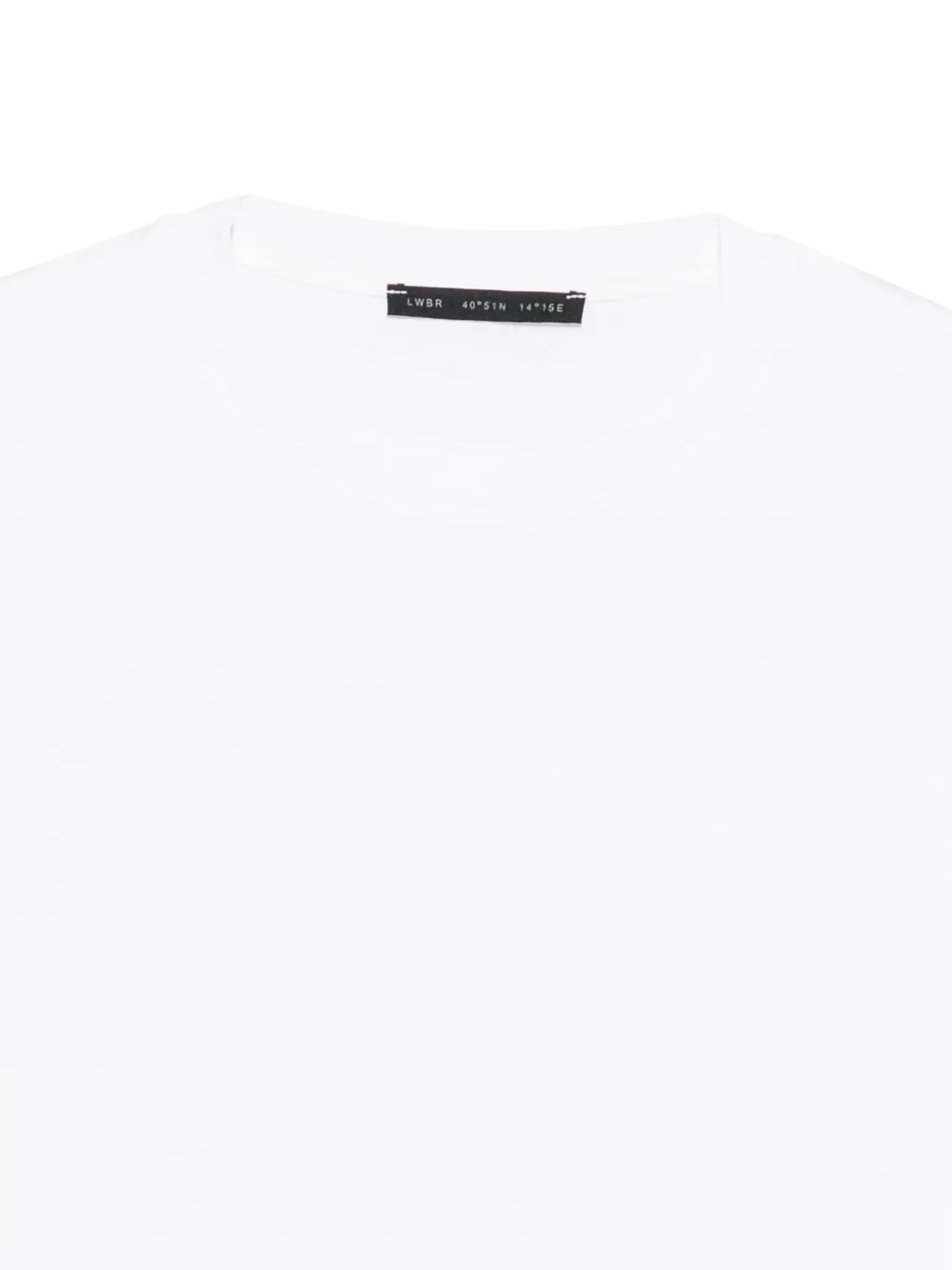 

Хлопковая футболка с короткими рукавами Low Brand, белый
