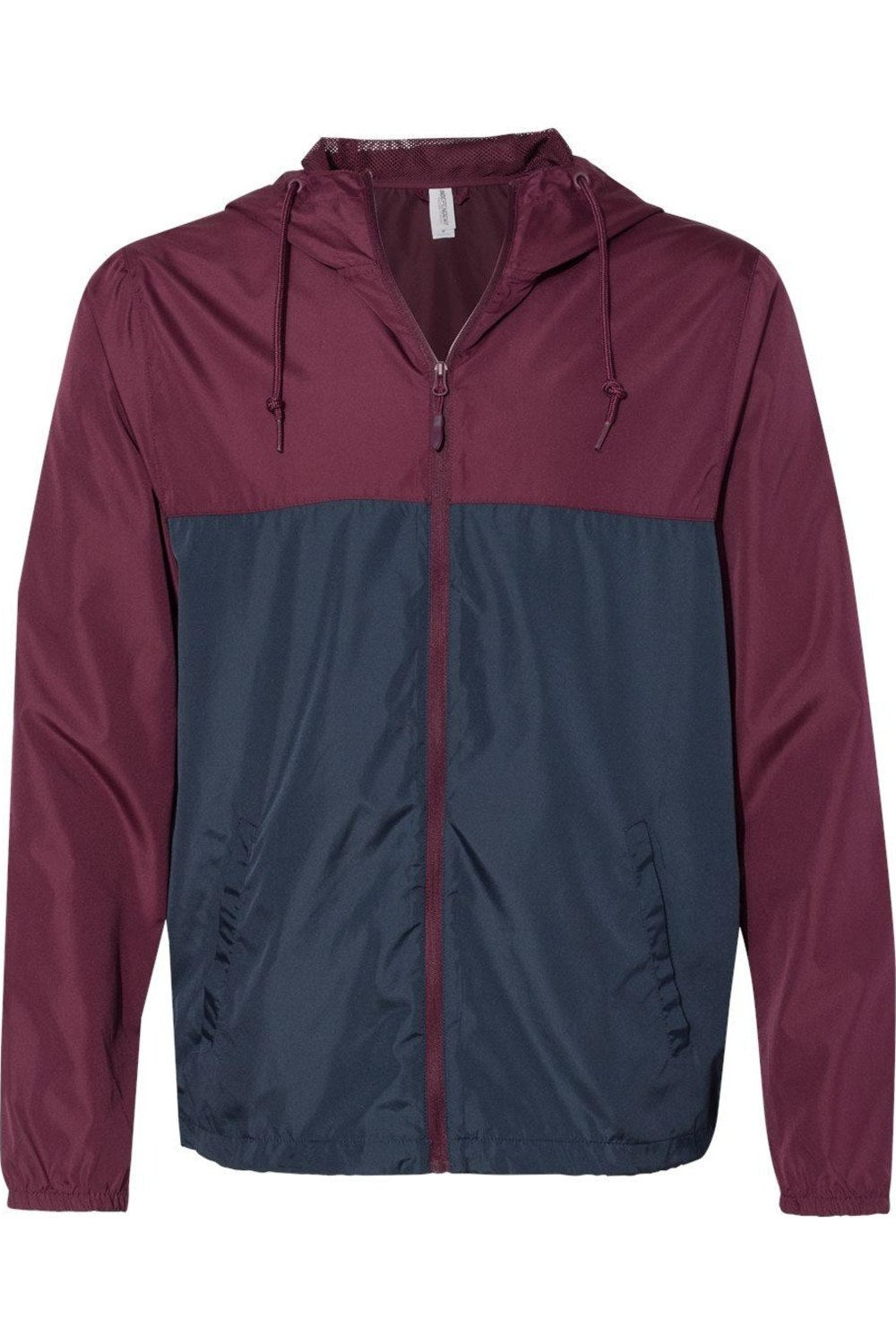 

Independent Trading Co. Легкая ветровка с застежкой-молнией, цвет maroon/ classic navy