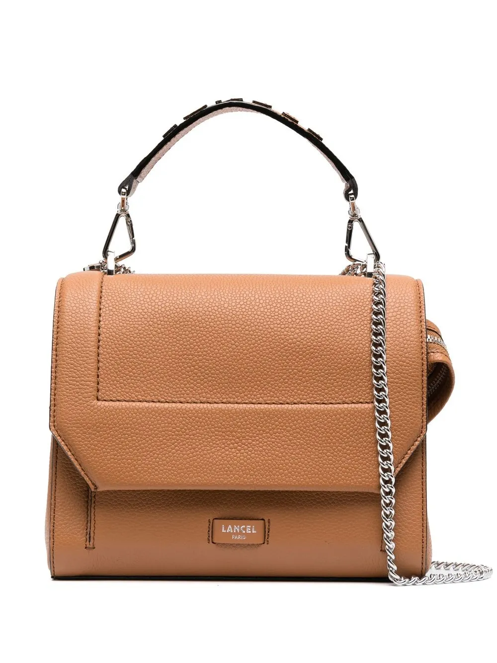 

Сумка из зернистой кожи Lancel, коричневый