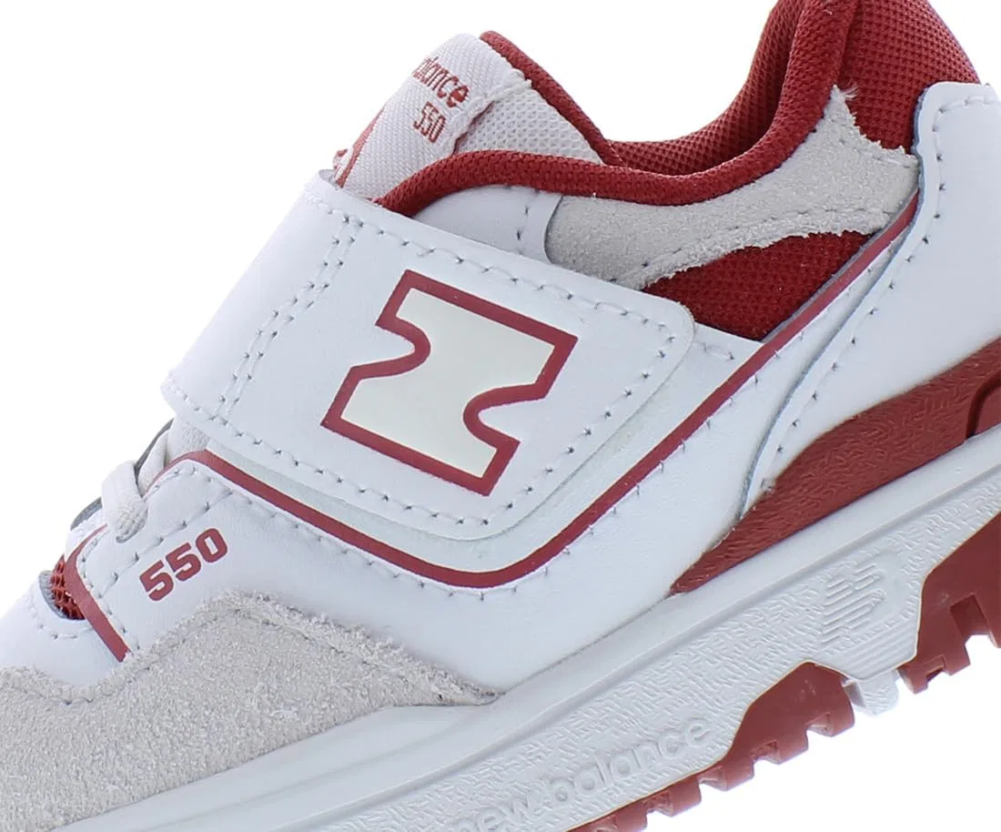 Кроссовки New Balance Kids 574 New-b V2 Familiar Ground, белый-красный — фото 2