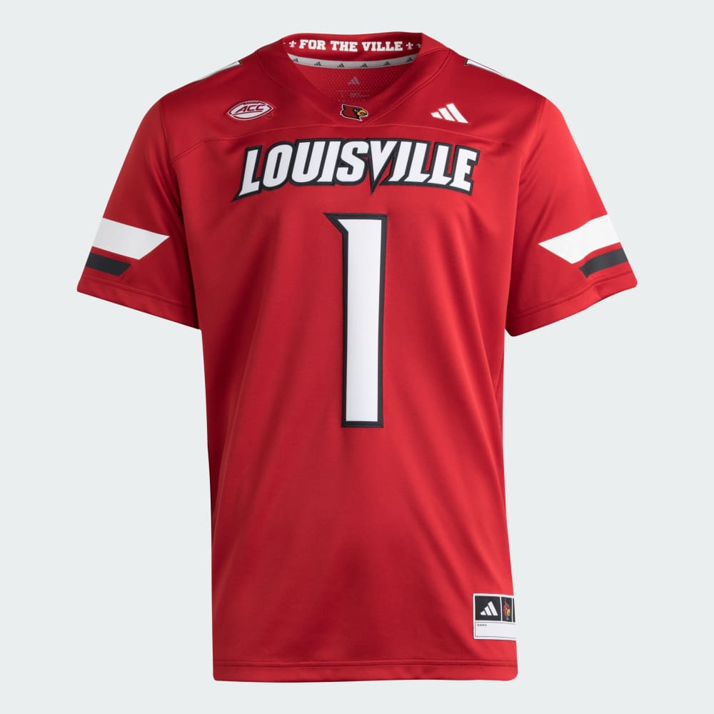 

Джерси Adidas Louisville Cardinals Premier Home Football Jersey, цвет Team Power Red