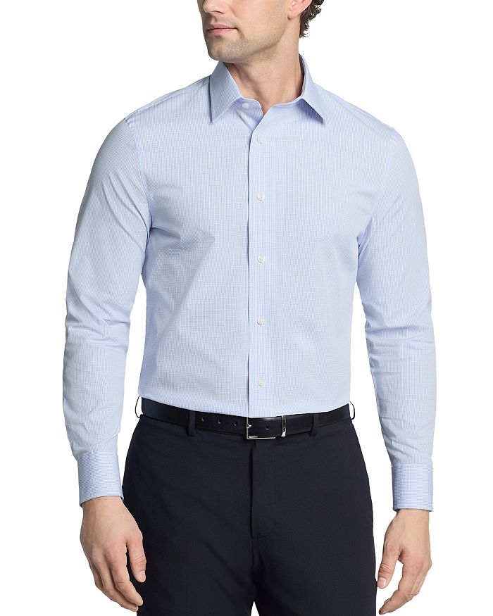 

Рубашка-платье Slim Fit Stretch The Men's Store at Bloomingdale's, синий