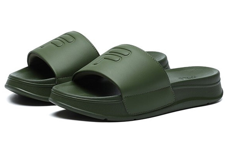 Шлепанцы (WMNS) Fila Fusion Shoes 'Tree Green', зеленый — фото 4