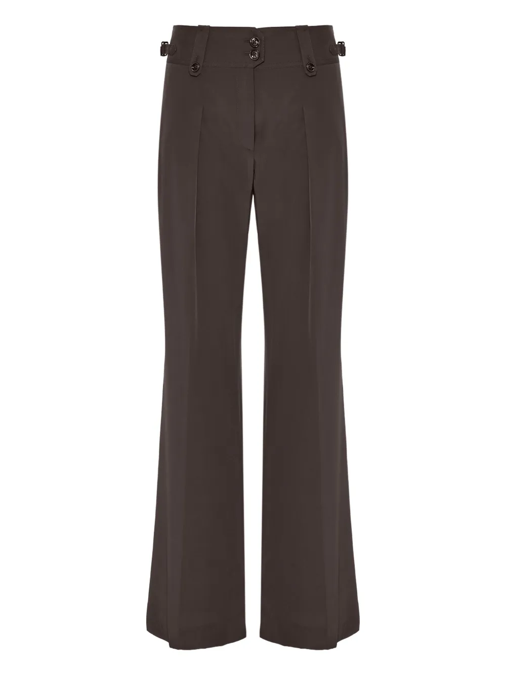 

Шелковые брюки с пуговицами Tom Ford, коричневый