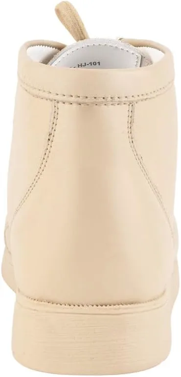 

Мужские мокасины-ботинки LIBERTYZENO с закрытым носком, из натуральной кожи, на шнуровке, повседневные ботинки-чукка, отличный подарок на Пасху, бежевый