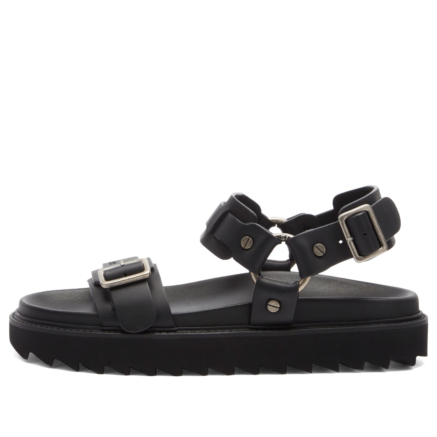 Сандалии Acne Studios Chunky Belt Sandals, черный