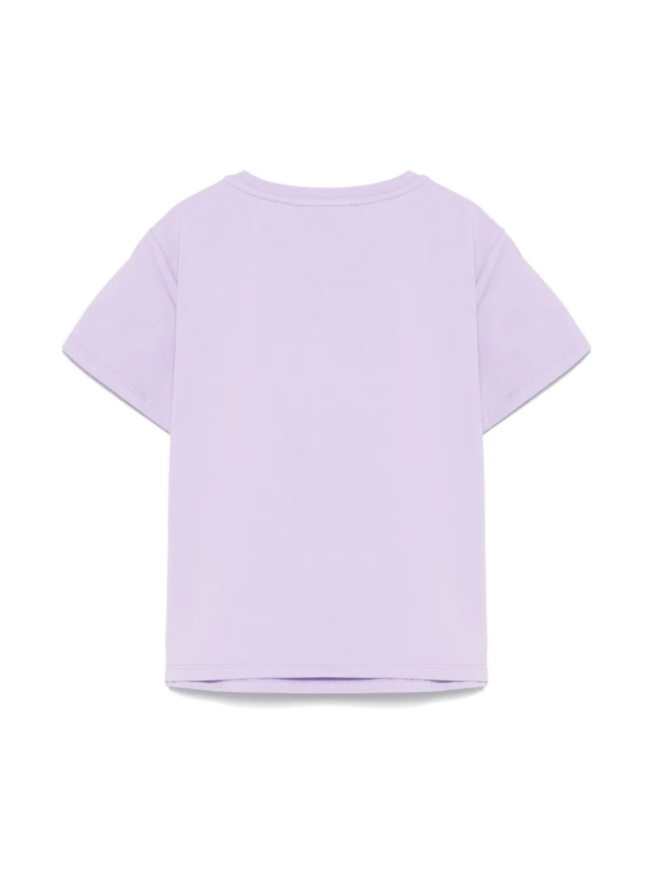 TWINSET Детская футболка Oval T со стразами TWINSET Kids, фиолетовый — фото 2
