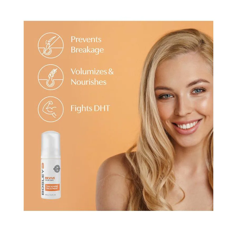 BosleyMD Средство для придания объема цвету волос Revive Color Safe Thickening Treatment (3,4 унции) — фото 2