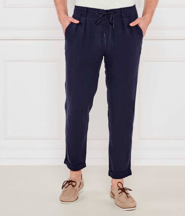 

Льняные брюки-чиносы Slim fit Polo Ralph Lauren, синий