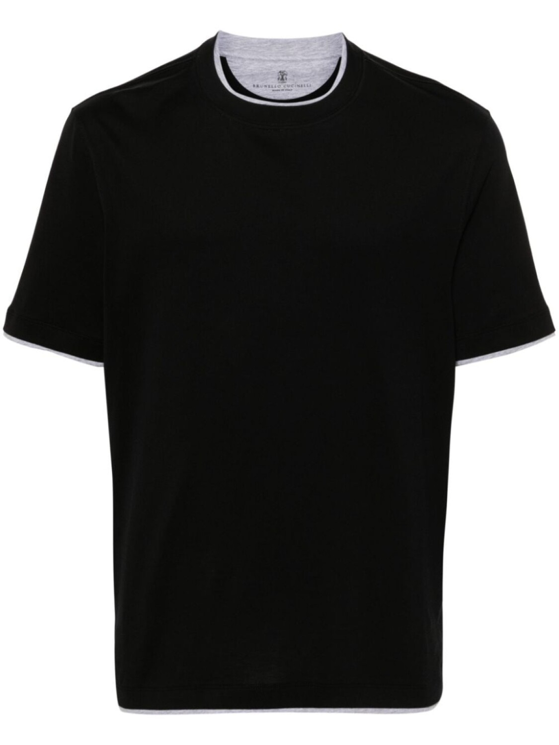 

Brunello Cucinelli многослойная футболка, черный