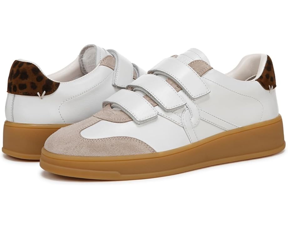 

Кроссовки Veronica Beard Reagan Sneakers, цвет Lily White/Leopard Print Suede