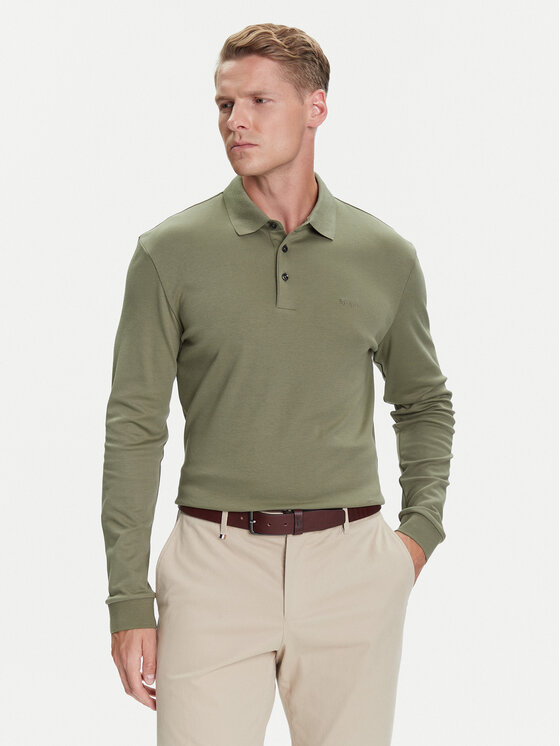 

Поло regular fit Pado 30 50468392 Boss, зелёный