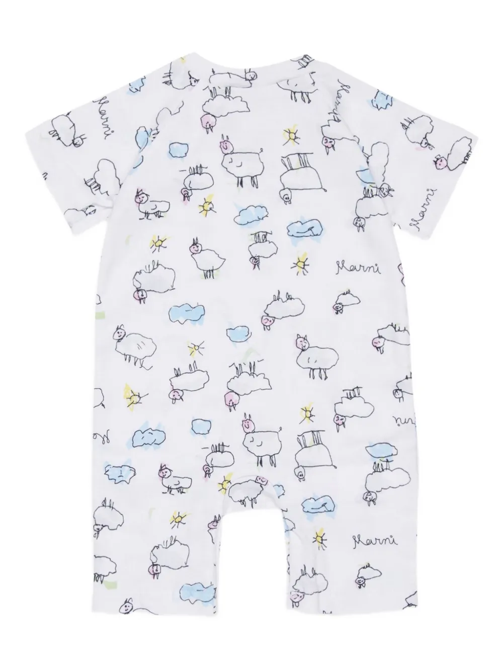 Комплект для новорожденного с принтом Marni Kids, белый — фото 2