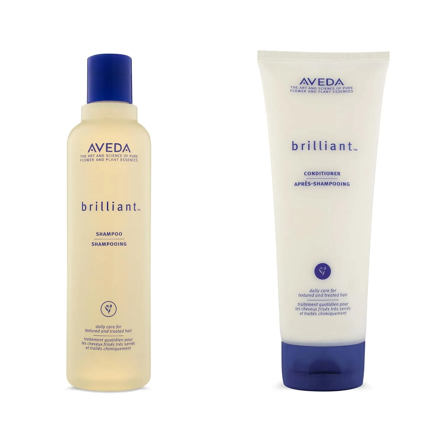 Набор шампуня и кондиционера Aveda Brilliant | Шампунь и кондиционер, придающие блеск | Глубоко очищает, распутывает, разглаживает | Для всех типов волос