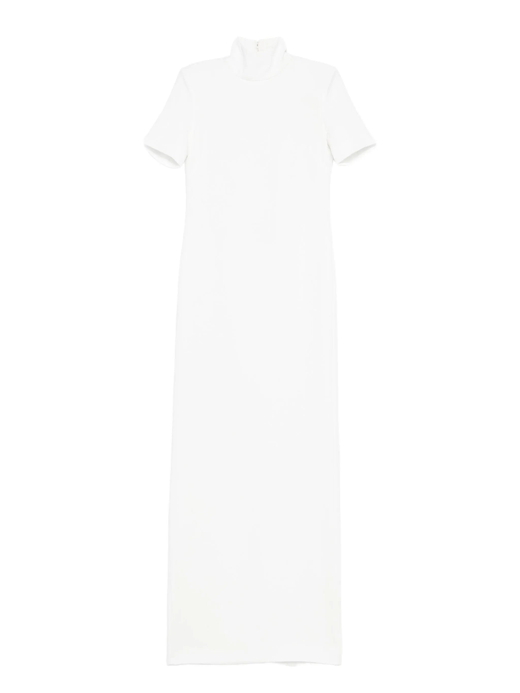 

Платье макси с высоким воротником и короткими рукавами Mônot, белый