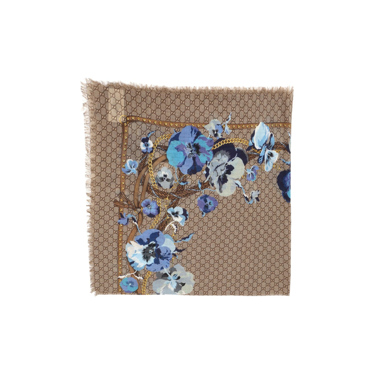 

Шерстяные вязаные шарфы для женщин Dark Umber GUCCI, темно-коричневый