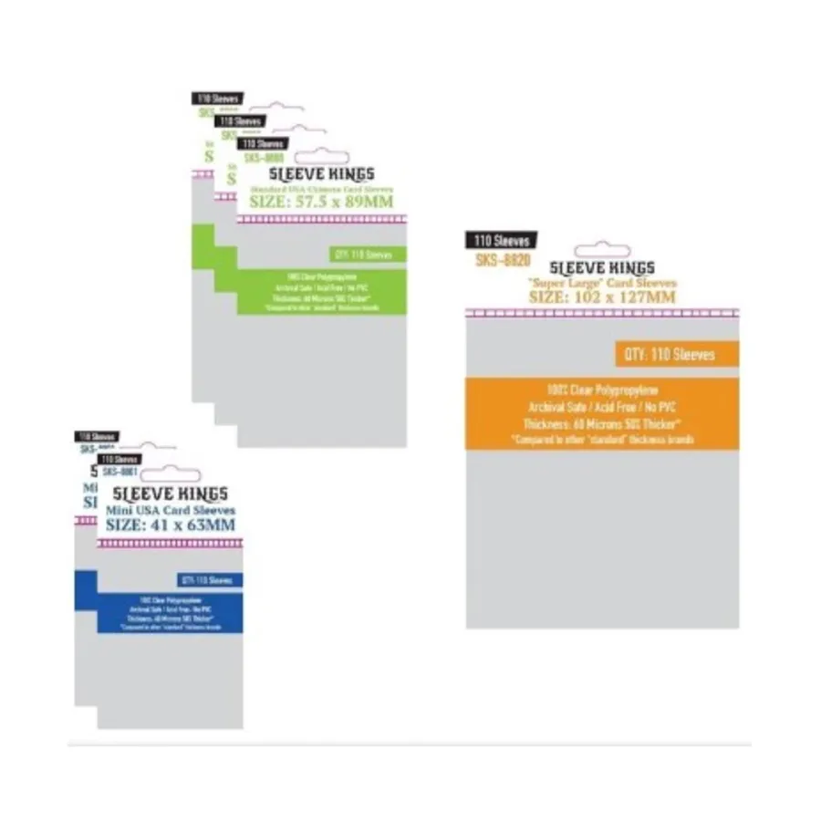 

Комплект обложки, совместимой с третьим изданием «Ужаса Аркхема», Card Sleeve Bundles for Games