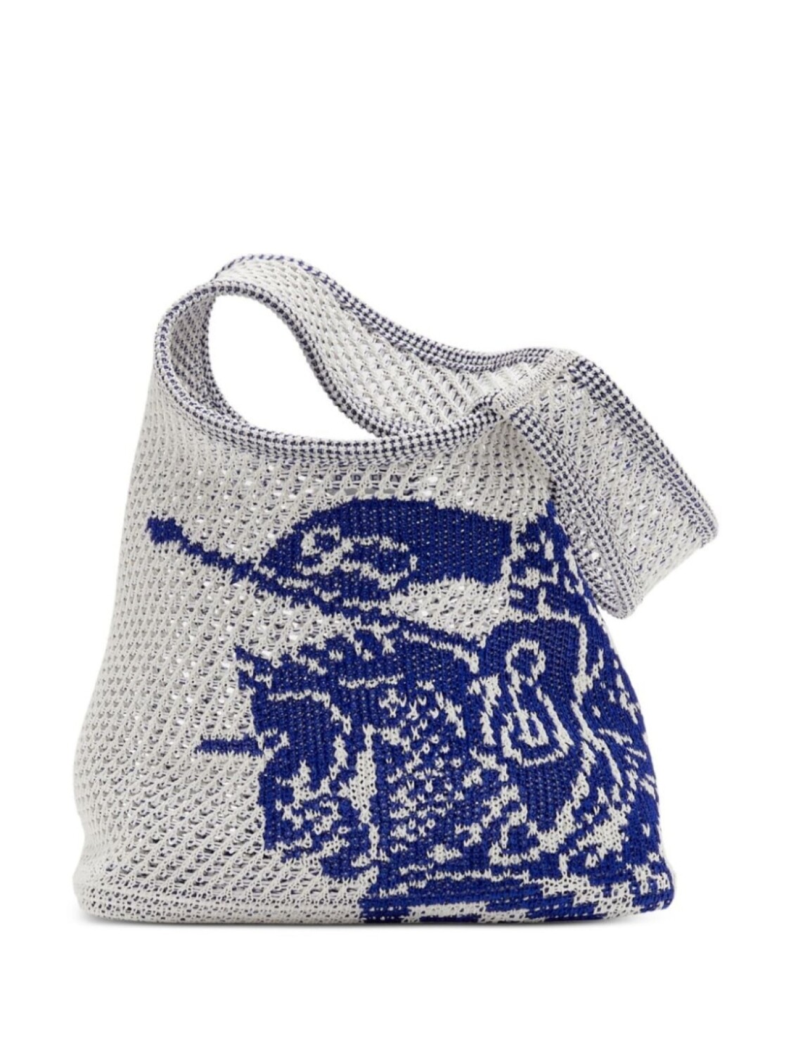 

Сумка Burberry Equestrian Knight в технике кроше, белый