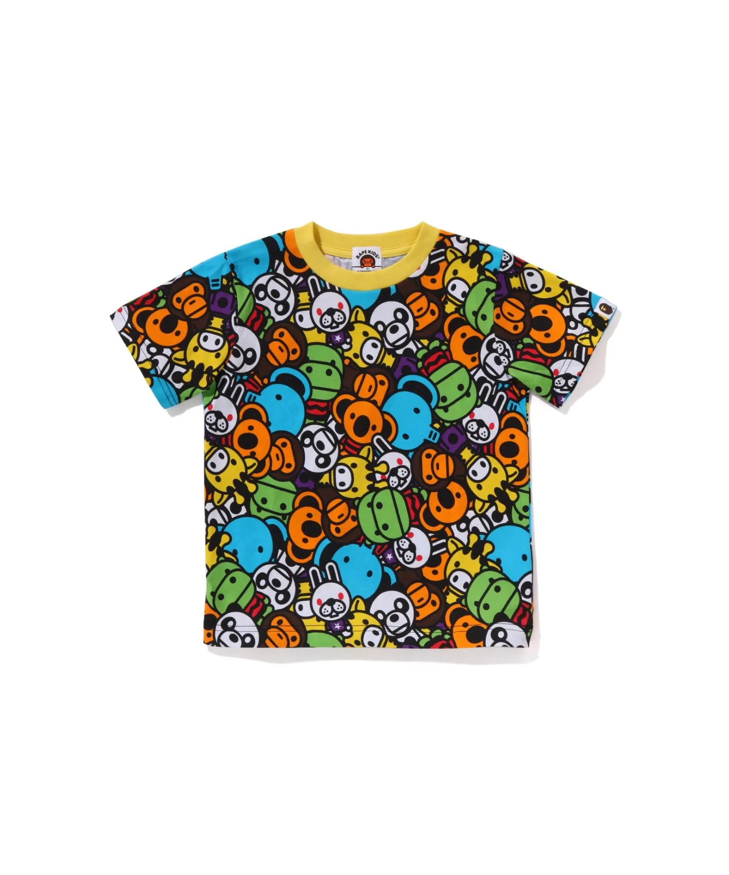 Детская футболка с принтом Milo All Friends A BATHING APE разноцветная