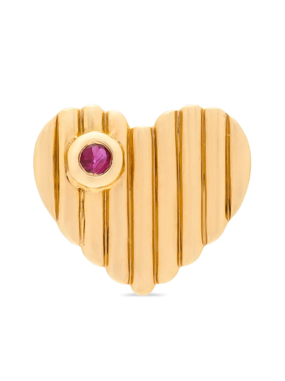 

Серьги Heart Dot из желтого золота с рубинами Kalthams Pavilion Jewellery, желтый
