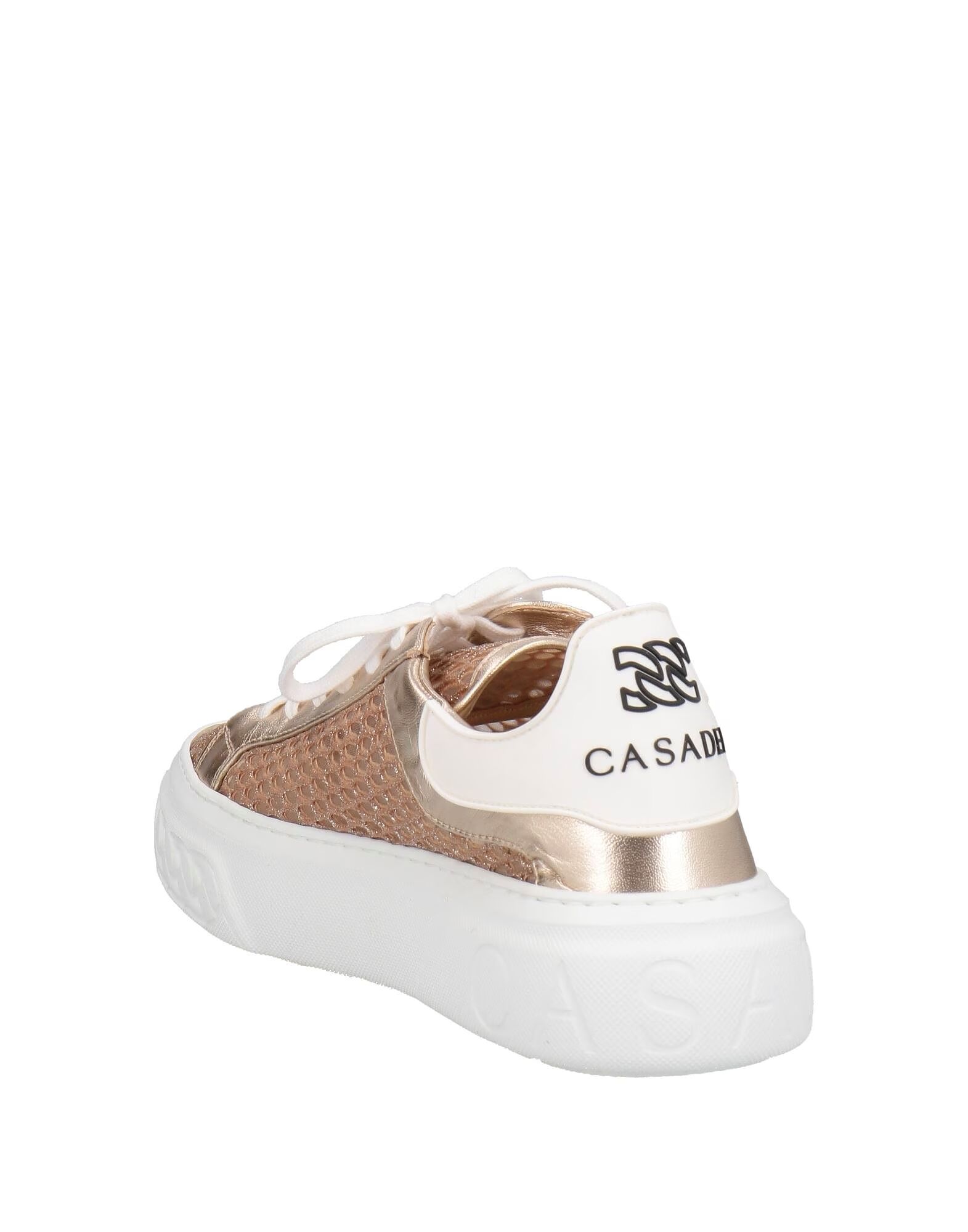 Кроссовки Casadei, золотой — фото 3