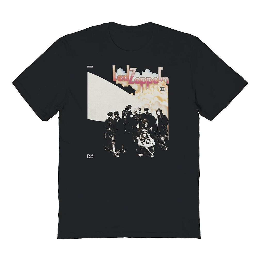 

Мужская футболка с рисунком Led Zeppelin LZII Clouds Licensed Character, черный