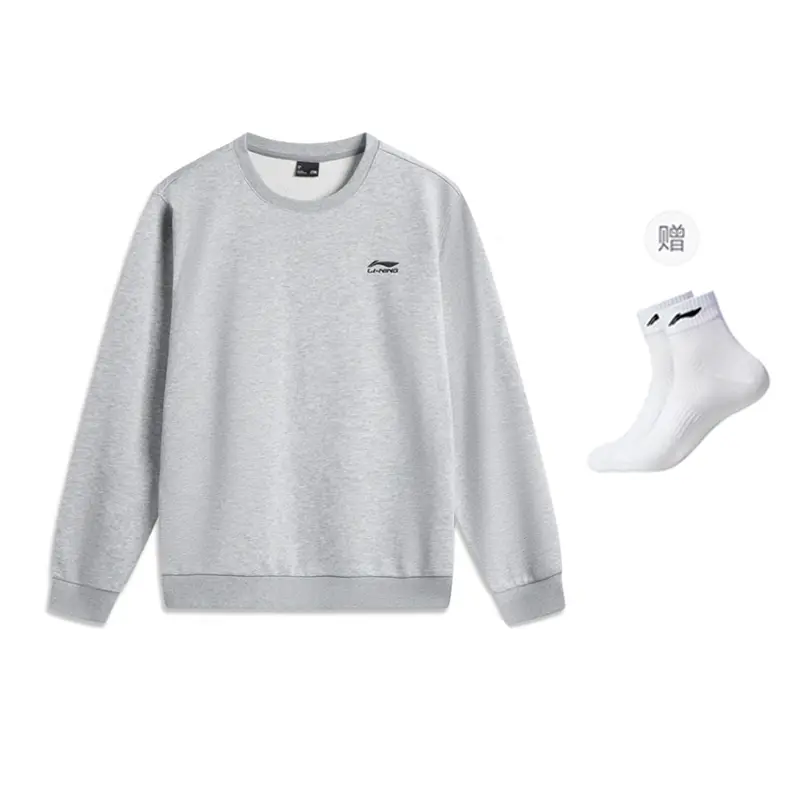 

Толстовка Li-Ning с круглым вырезом, светло-серый comes with li-ning socks