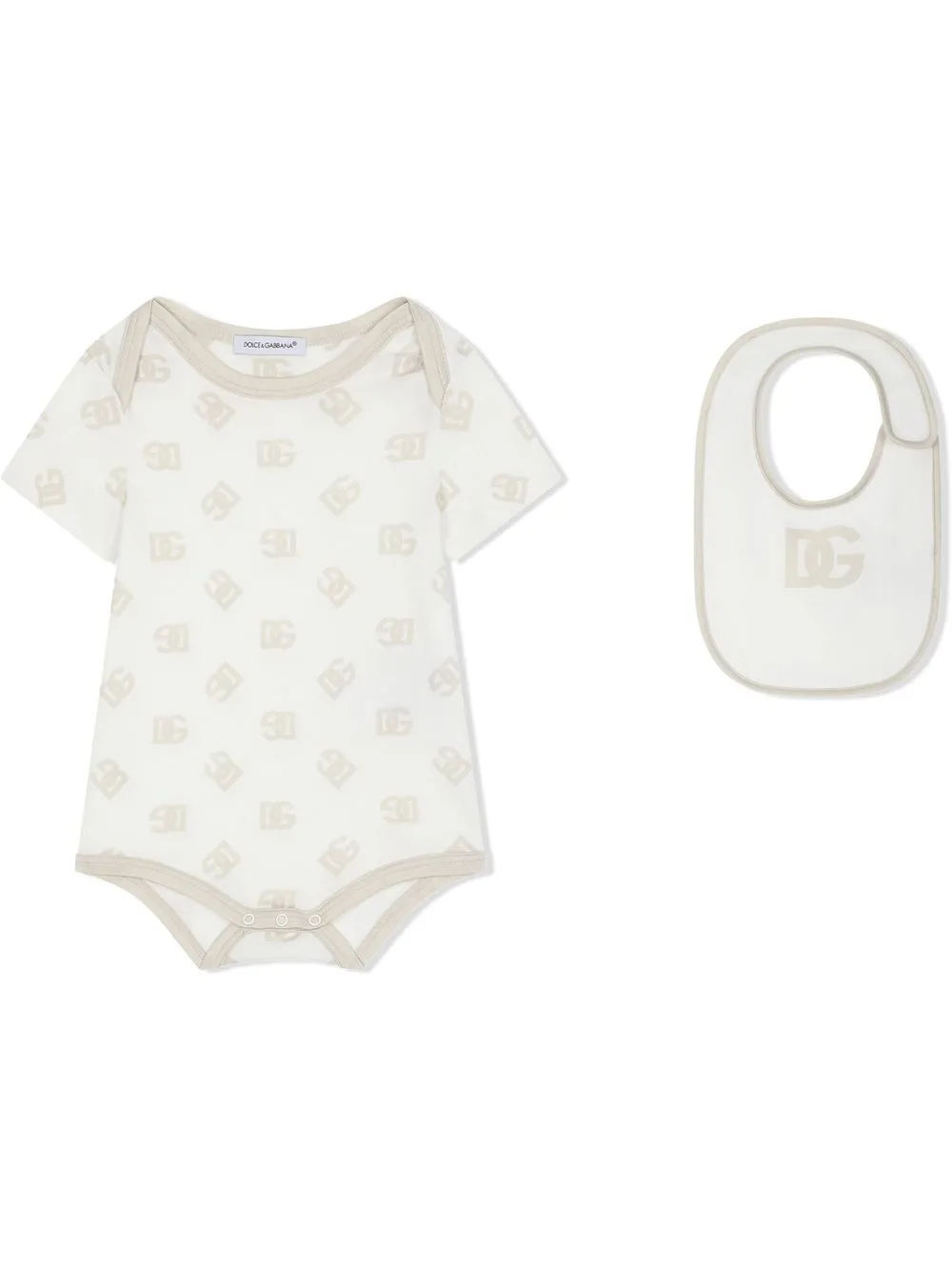 

Комплект для новорожденного с логотипом DG Dolce & Gabbana Kids, нейтральный