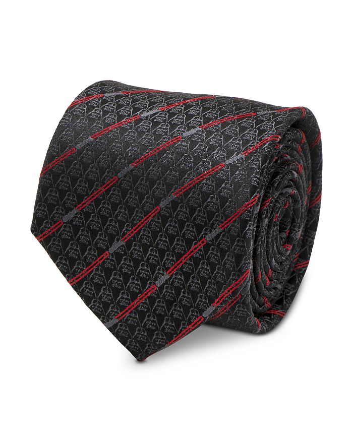 

Галстук в полоску с изображением светового меча Дарта Вейдера Cufflinks Inc, черный