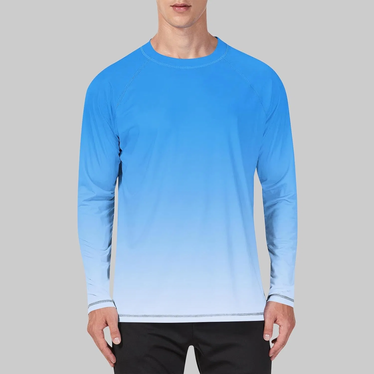 Футболка с длинным рукавом UPF 50+ Sun Shirts, Sky Blue — фото 2